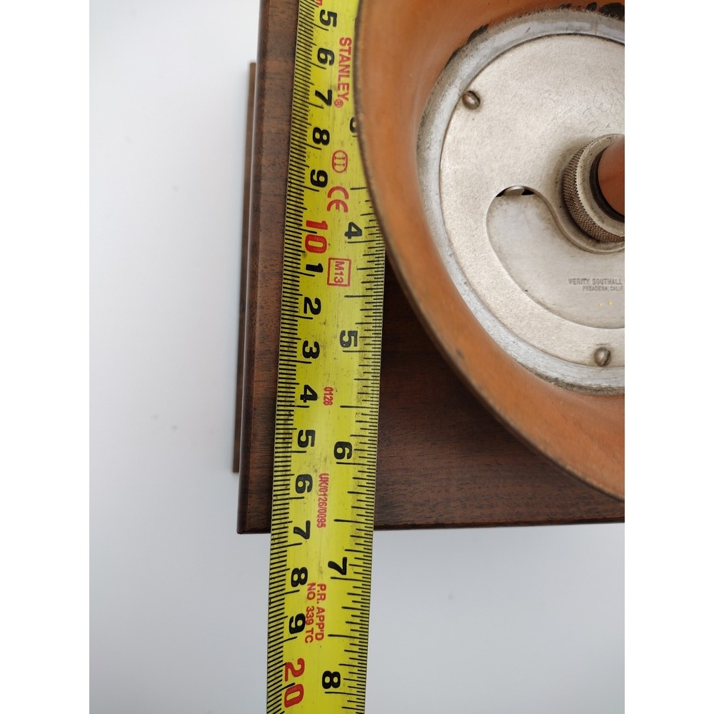 Vtg. Wood & Copper Brass Coffee Grinder With Drawer Verity Southall Ltd - Picture 9 of 9